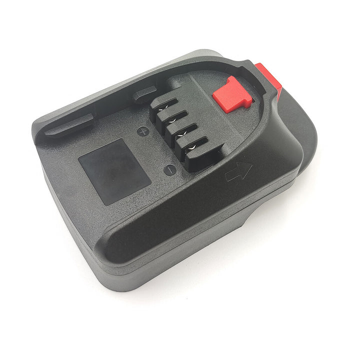 AEG 18V to Bosch 18V PBA (Green) battery adapter - close-up of the Bosch tool-side connection, raised terminal block
