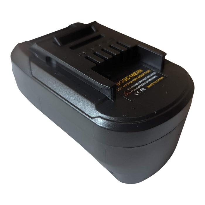Bosch 18V PBA (Green) to Einhell 18V PXC battery adapter - Einhell tool-side connection with five terminal slots