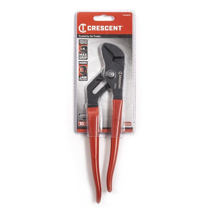 Crescent 10" Straight Jaw Dipped Handle Tongue and Groove Pliers