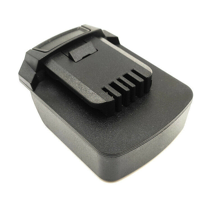 DeWalt 12V MAX to Hilti 12V battery adapter - tool-side stem with vent slots and the release latch
