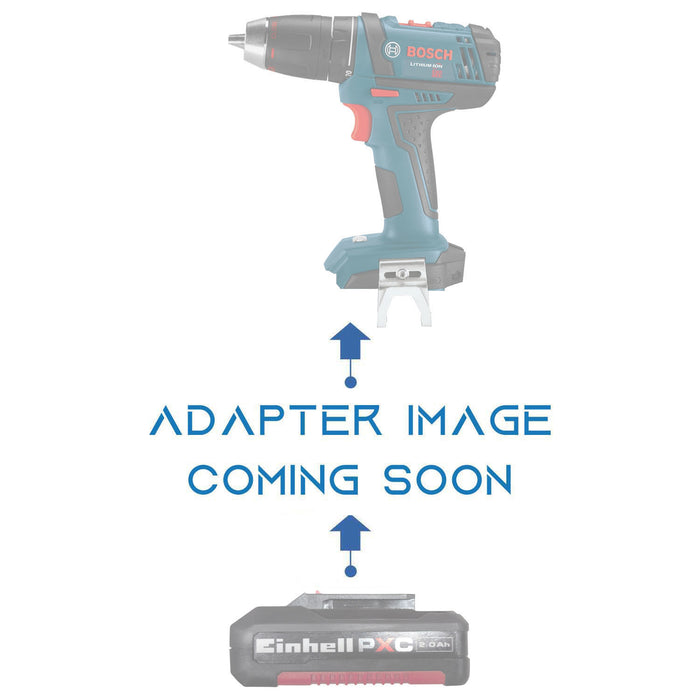 Einhell 18V PXC to Bosch 18V GBA (Blue) battery adapter - placeholder reading adapter image coming soon