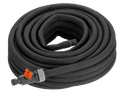 15m porous soaker hose coiled, flexible drip irrigation for garden beds and borders