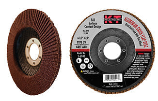 K-T Industries 4.5" X 7/8" X 40g T29 Ao Flap Disc