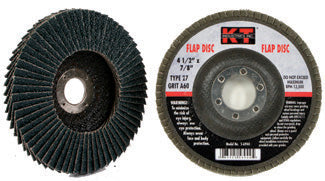K-T Industries 7" X 5/8-11" X 40g T29 Bz Flap Disc