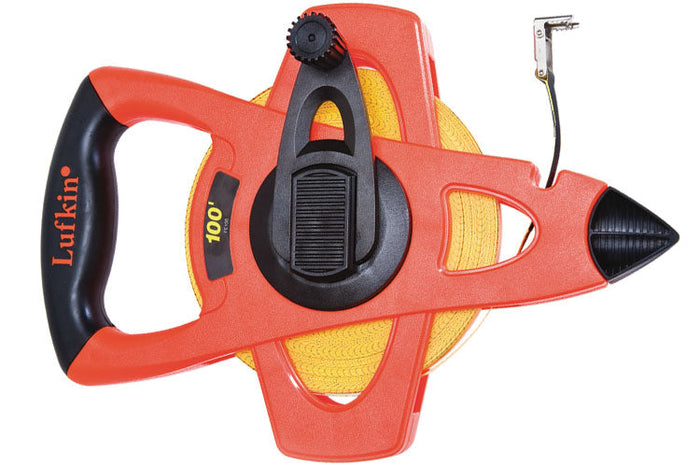 Lufkin  1/2" x 200' Hi-Viz Orange Fiberglass Tape Measure