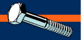 Midwest  Fastener Coarse Hex Bolts 7/16-14" x 2"