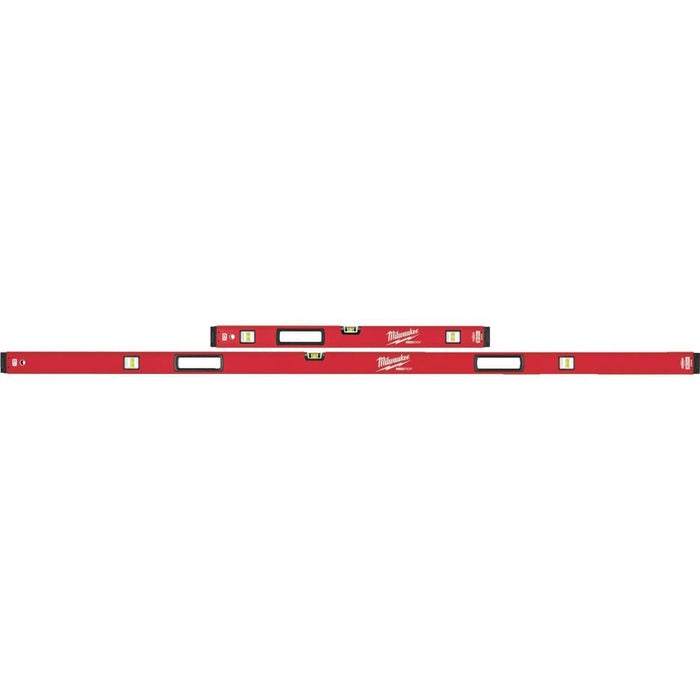 Milwaukee Redstick 78 In. and 32 In. Aluminum Magnetic Box Level Set