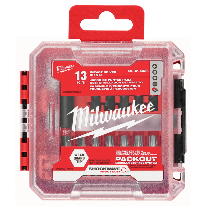 Milwaukee SHOCKWAVE™ Impact Duty Driver Bit Set - 13PC