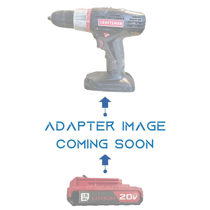 Porter Cable 20V to Craftsman 19.2V C3 Ni-Cd battery adapter - placeholder reading adapter image coming soon