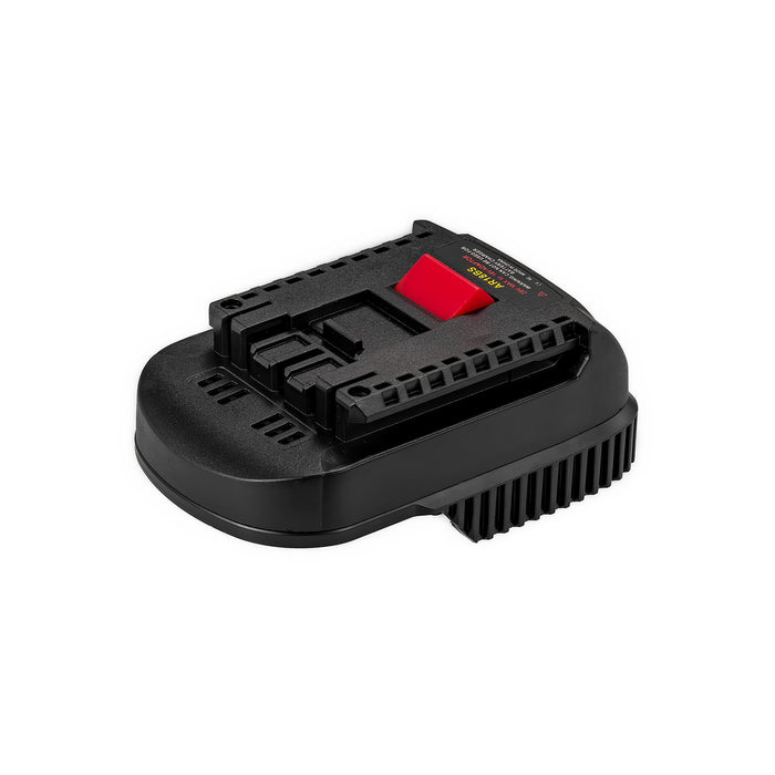 RIDGID 18V to Bosch 18V GBA (Blue) battery adapter - Bosch tool-side connection with the notched rails and terminal comb