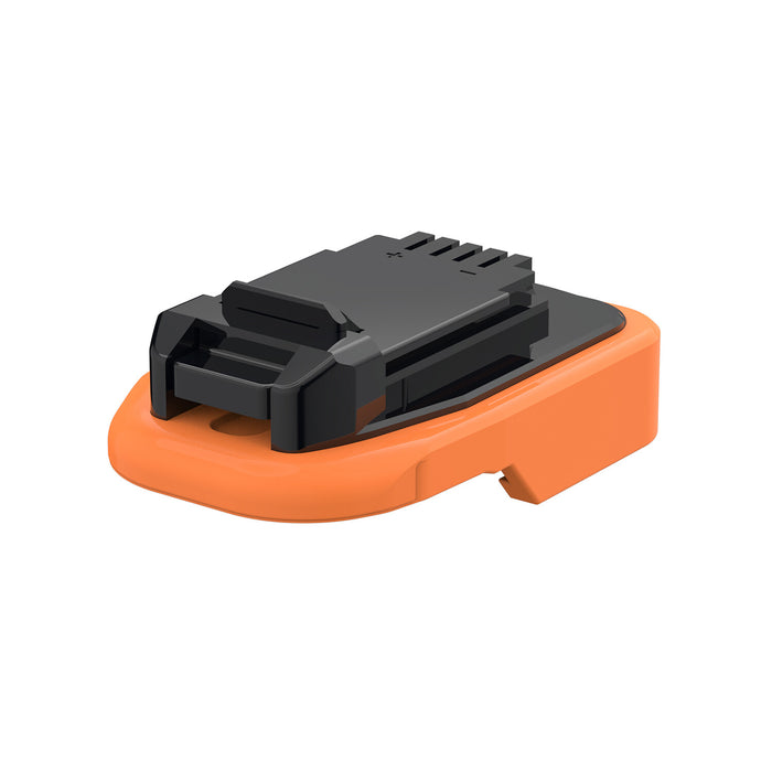 RIDGID 18V to Bostitch 18V battery adapter - Bostitch tool-side connection with the latch hook