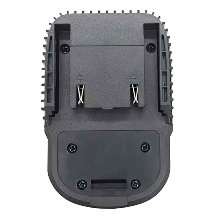 RIDGID 18V to Einhell 18V PXC battery adapter - battery-side connection, twin spring contacts and moulded polarity marks