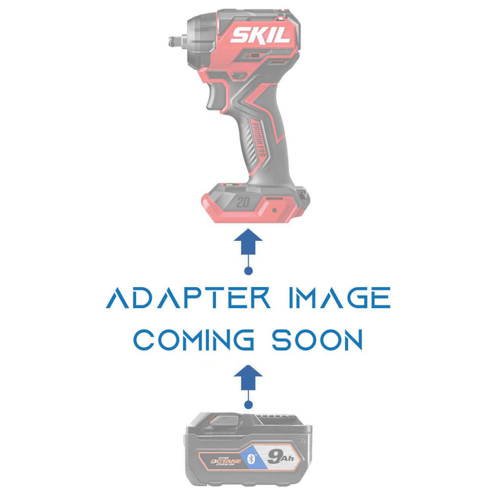 RIDGID 18V to SKIL 20V PWR CORE battery adapter - placeholder reading adapter image coming soon